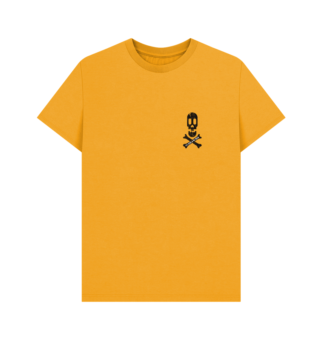 Mustard Fred Rebel Flying High, Men's  Certified Organic Cotton t-shirt, LB-B